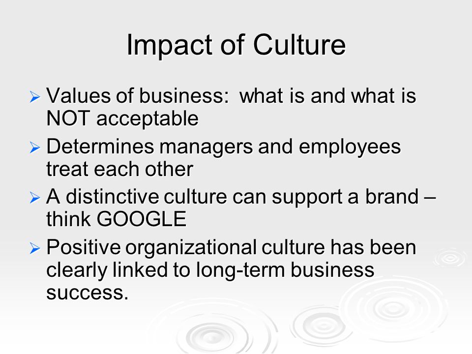 The impact of culture on entrepreneural